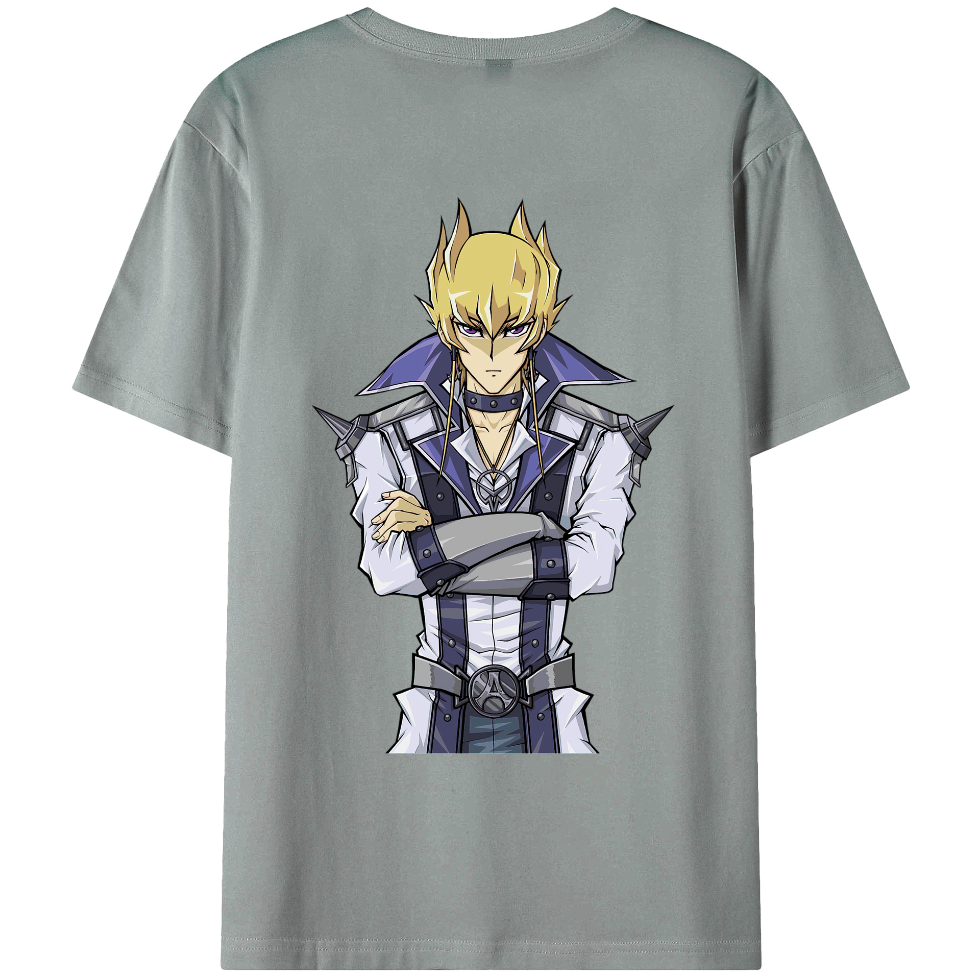 （画像用） 遊☆戯☆王 Yu-Gi-Oh! 綿100％ メンズ半袖Tシャツ（バックプリント） 通気性